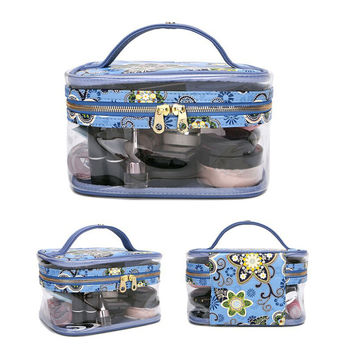 custom travel bag makeup cosmetic bag pvc factories 200 ct Clear Vinyl Size Wholesale Small pvc travel custom