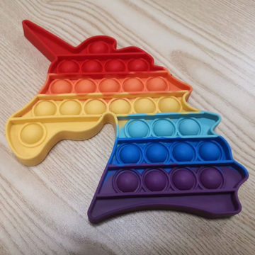 Comprar Nuevo Push Bubble Fidget juguetes antiestrés adultos niños  unicornio dinosaurio Pop Fidget juguete sensorial autismo Necesidades  Especiales alivio del estrés