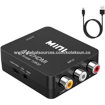 Adaptateur de convertisseur Wii vers HDMI Sortie video 1080p Audio 3 5 mm  avec cable HDMI 2M