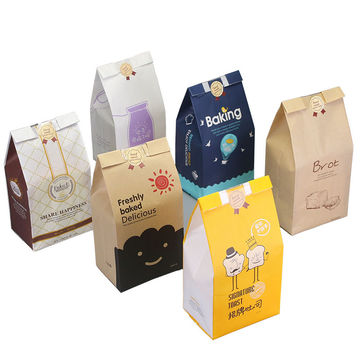 Custom Logo Compostable Brown Kraft Paper Food Storage Bags Toast Bread  Bakery/Dried Fruit Packing Paper Bags - China Food Packaging, Kraft Paper  Bag