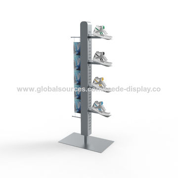 Custom Retail Shop Display Racks Shoes Shelf Design Modern Metal