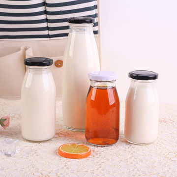 250ml Milk Glass Bottles, Bottle Jar Glass 250ml