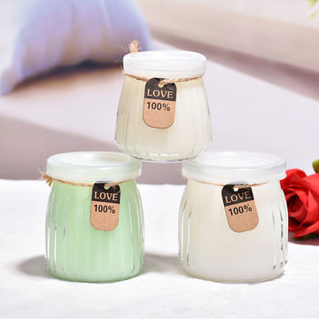 Buy Wholesale China Pudding Candy Glass Jar,200ml 100ml Food Container  Yogurt Milk Glass Pudding Jar With Plastic Lid & Glass Bottle, Glass Jar at  USD 0.13