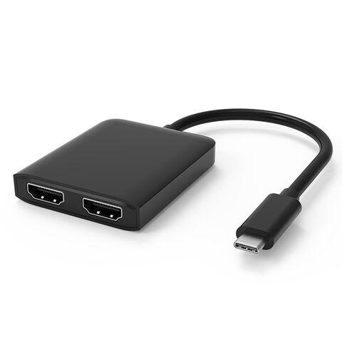 Adaptador USB C Dual a HDMI 2.0 de Última Generación - Convertidor HDMI