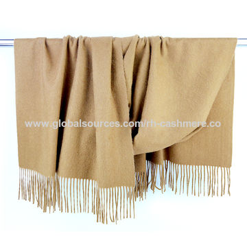 100% Kaschmir-Überwurfdecke in Uni-Farbe - Direkt vom Hersteller for sale at factory direct price