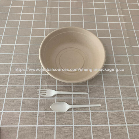 Biodegradable Disposable Sugarcane Bagasse Paper Pulp 32oz 1000ml Soup ...
