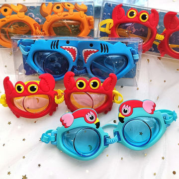 Buy Wholesale China Children's Funny Swimming Goggles, Silicone Eyecup Pc Anti-fog Child Color Fashion Glasses & Swimming Goggles at USD | Global Sources