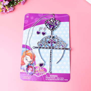 Details about   Kids 3pc Princess Sofia Jewelry Set Earrings Necklace Bracelet Children Girls 