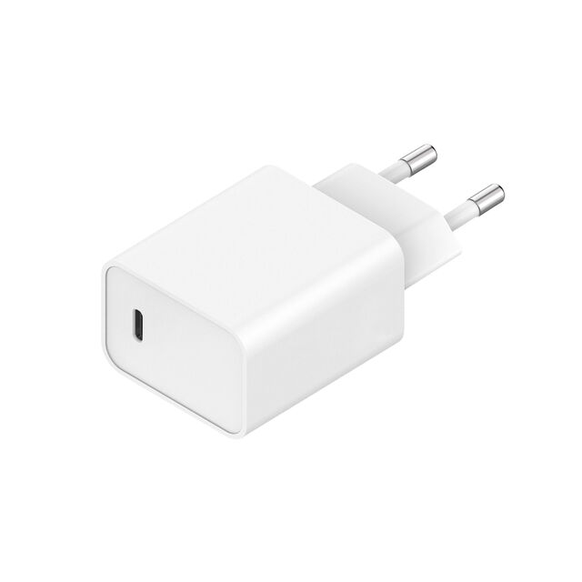Pengisi Daya Cepat PD 18W Colokan EU, Output Tipe-C Tunggal, 110-220V, Pengisi Daya untuk Ponsel iPad