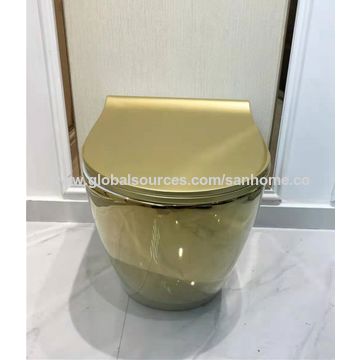 Modern Design Sanitary Ware Gold Siphonic Flushing One Piece Porcelain  Toilet - China Middle East Toilet, Toilet Manufacturer