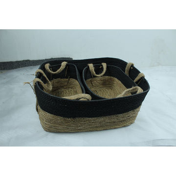 Square Country Woven Baskets 