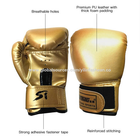 Source Wholesale Custom design boxing gloves with PU leather