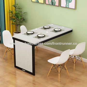 Oem Odm Foldable Dining Table Space, Space Saving Folding Dining Room Table