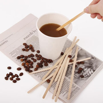 Disposable Birch Wholesale Coffee Stirrers Wooden Coffee Stir