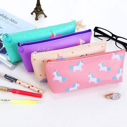 TREXEE Large Capacity Pencil Pouch, Canvas Cotton Linen Pencil Pouch with  Handle, Pencil Case Cute Stationery