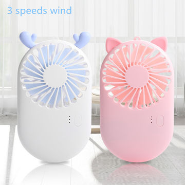 Mini Portable Cooling Fan Outdoors Portable Mini Fan USB for Car Electric Battery Rechargeable Handheld Fan Shell Shape Cooler Color : Pink 