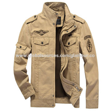 Mens khaki jacket outlet casual