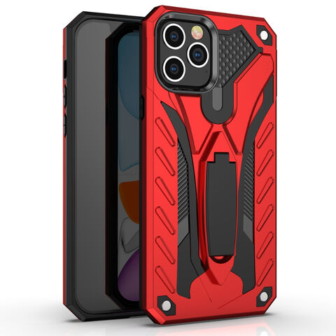 جراب هاتف محمول بتصميم فريد من TPU و PC مع مسند لهاتف iPhone و Huawei و Samsung و Xiaomi