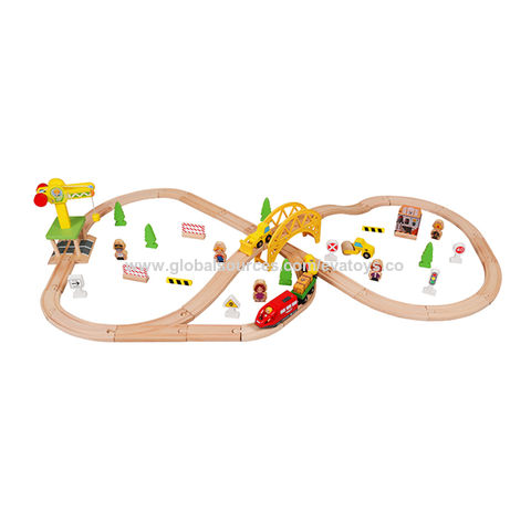 Buy Wholesale China Educational Slot Train Railway Toys Kid Diy Wooden ...