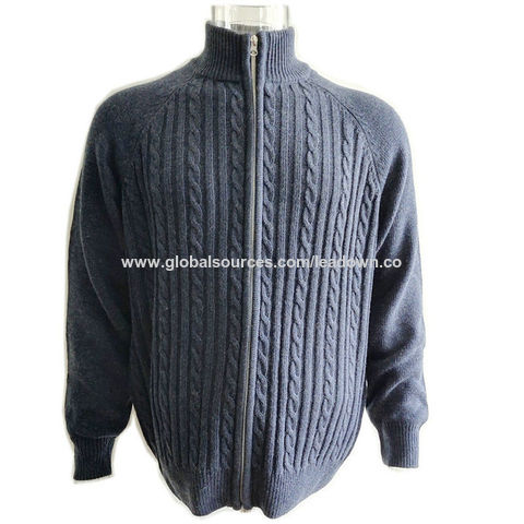 mens cardigan zipper sweaters