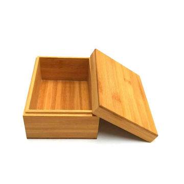 Customizable Rectangular Wooden Box, Rectangular Wooden Box With Lid