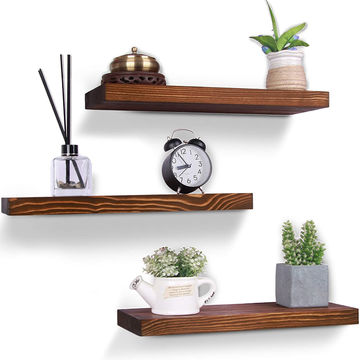 Handmade Floating Shelves Set Of 3 Wall, Wooden Floating Shelves Set Of 3