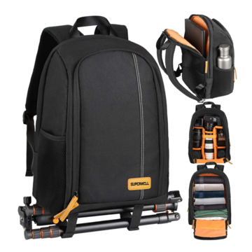 hiking backpack with camera compartment