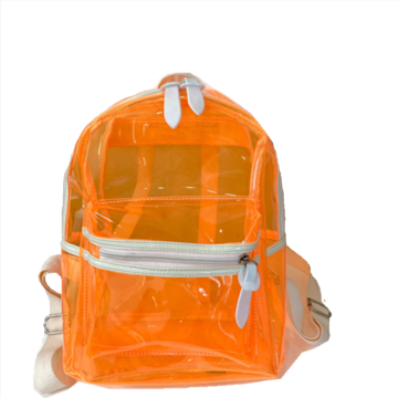 Kids clear backpacks and clear plastic backpacks with cheer 