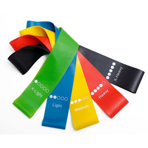 5 levels Yoga loop TPE resistance stretch loop bands, resistance band ...