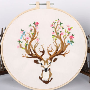 Deer - Mini Cross Stitch Embroidery Kit