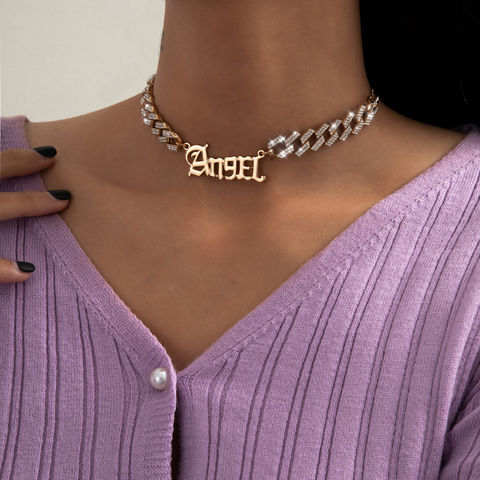 Letter Clavicle Chain Necklace 