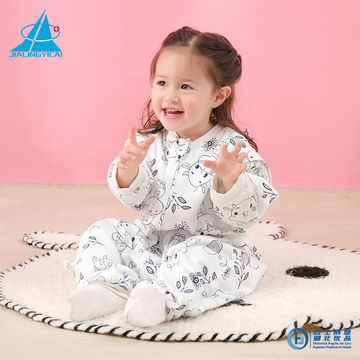 100% algodón al por mayor niño bebé saco de dormir invierno impreso niños saco de dormir