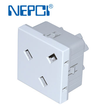 250v/13a Uk Power Socket Module, Nepci Xjy-qb-30b British 45x45 Power ...