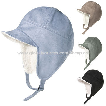 Buy Wholesale China Men Women Thermal Plush Lined Outdoor Hunting Winter  Warm Trapper Hat With Visor Brim & Trapper Hats at USD  | Global Sources