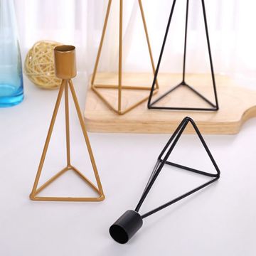 Vintage Pillar Candle Holder Candlestick Stand for Candlelight Dinner Decor 