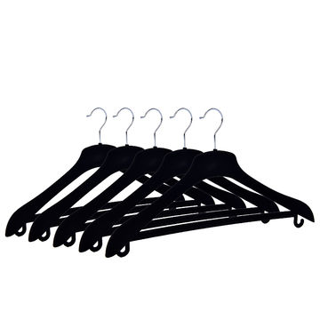 Buy Wholesale China Luxury Pants Hangers Black Velvet Coat Hanger