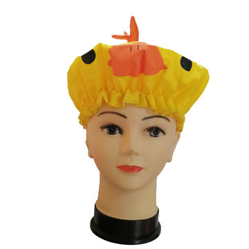 yellow shower cap