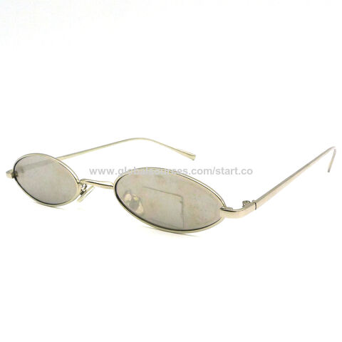 Retro Style Mens Polarized Sunglasses 400 Square Tinted Lens Metal