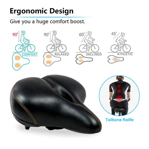 bikeroo oversize comfortable bike saddle