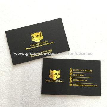 Luxury Die Cut Small Black Blank Thick Name Business Card Embossed Golden  Business Cards Printing Logo - China Card Printing, Printing
