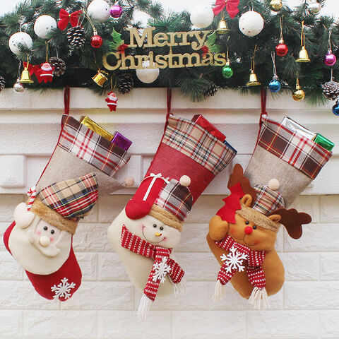 Christmas Stocking Luxury Embroidered Personalised 3D UK Supplier 