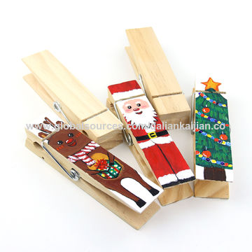 DIY Mini Natural Wooden Clips Wooden Decorative Photo Clips Products  Wholesale - China Wooden Clips and Wooden Pins price