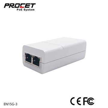 Buy Wholesale China En15g-3 Poe Injector/adapter Passive Midspan Injector  Single Port With Output 15.4w Of 48vdc 0.32a & Poe Adapters at USD 4.81