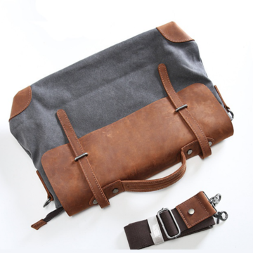 Men's Retro Canvas Shoulder Bag; Messenger Bag, Cross-body Bag