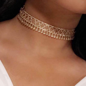 Buy Wholesale China Rhinestone Shiny Chokers Necklaces, New