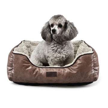 China Sofa Pet Bed Petstar Luxury, Leather Dog Sofa Bed