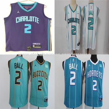 NBA_ Men Basketball LaMelo Ball Jersey 2 Gordon Hayward 20 Terry Rozier III  3 Team Green Blue Purple White Color Embroidery And''nba''jerseys 
