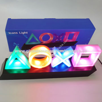 For Playstation Logo LED Game Icon Light 3D Illusion Night Lamp