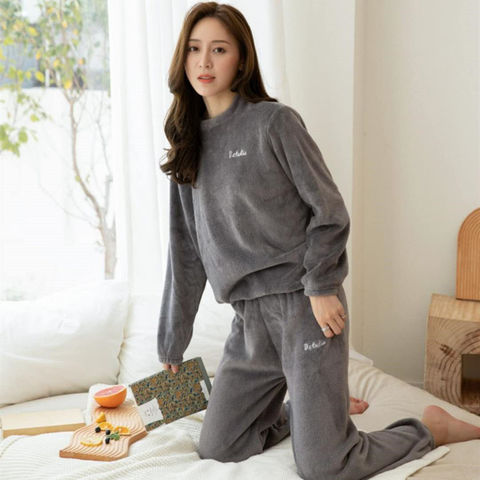 Compre Conjunto De Pijamas De Invierno Para Mujer y De Dormir Suave De Terciopelo Para Mujer de China por 9.55 USD | Global Sources