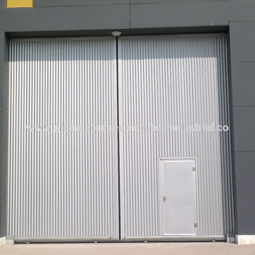 Steel Aircraft Hangar Sliding Door, Sliding Door Materials